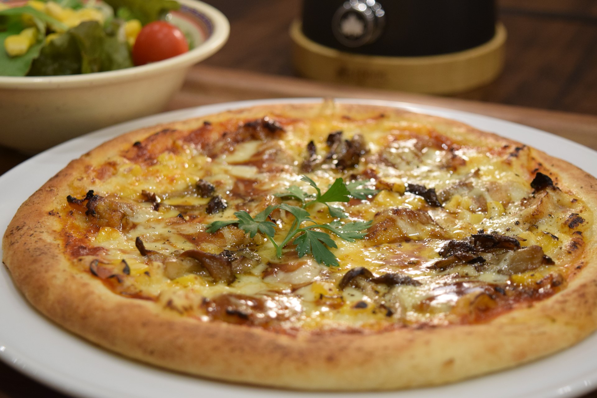 Teriyaki Chicken and Corn Pizza Set