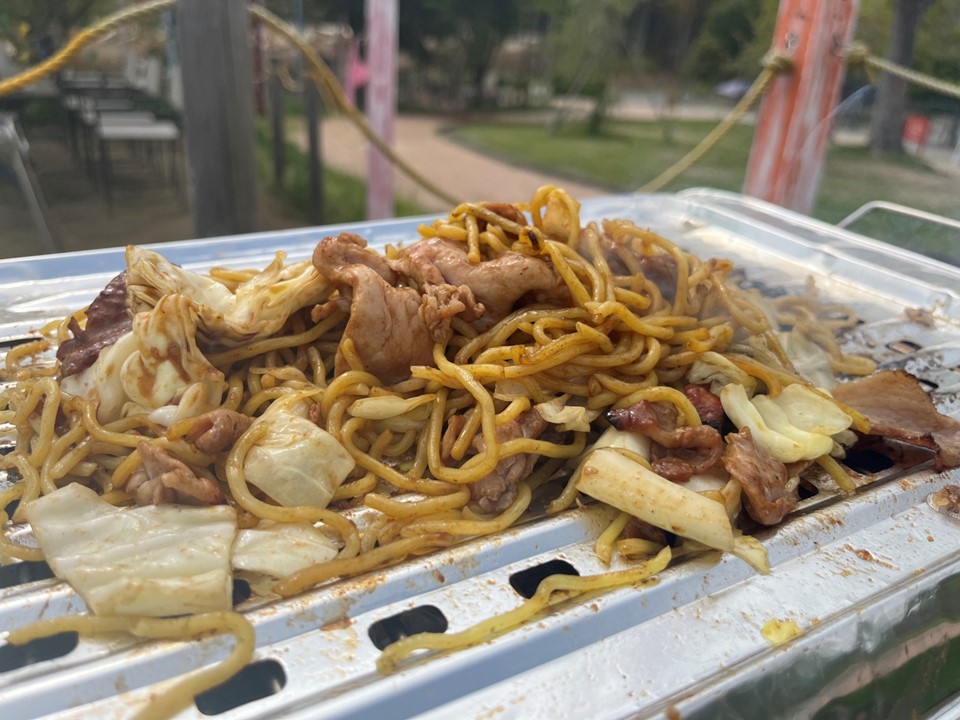 Smoked Japanese Stir-Fried Noodles